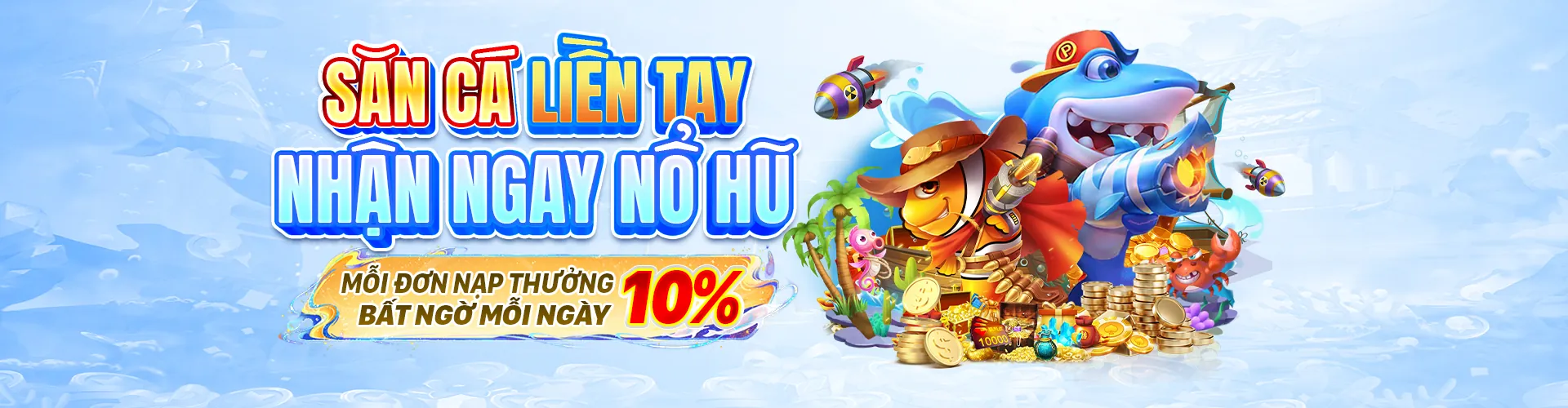 Hình ảnh khuyến mãi hoàn trả hàng tuần cho game Bắn Cá